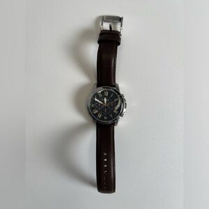 Fossil Grant Chronograph Brown Leather Watch